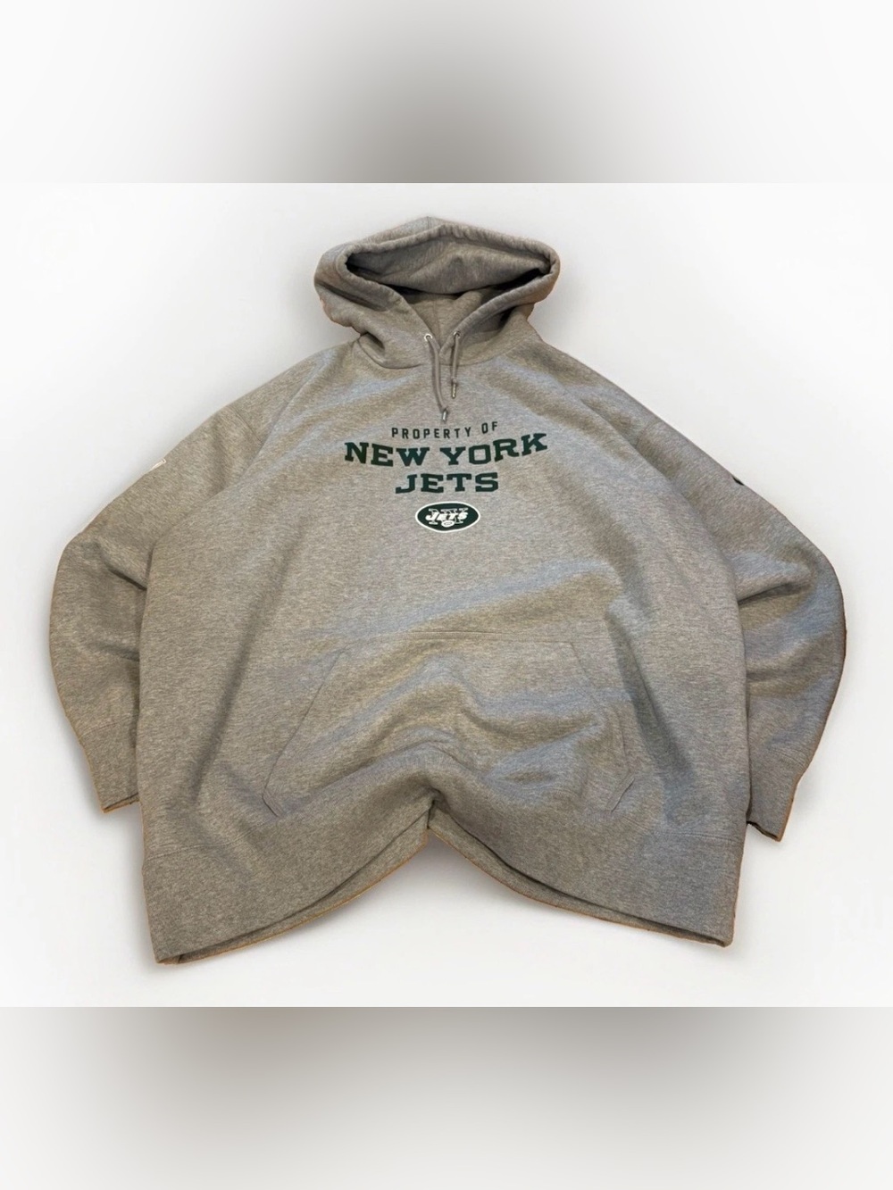 New York Jets Nike Hoodie NFL Training Sweatshirt Size 2XL Football Heather Gray